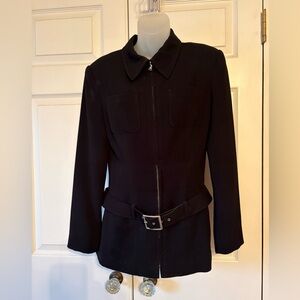 bebe Black Belted Jacket
